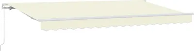 Image de vidaXL Store rétractable Crème 400 x 200 cm Tissu