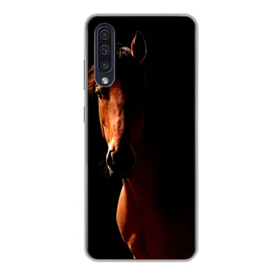 Produktbild von MuchoWow® Handyhülle Schutzhülle Hülle für Samsung Galaxy A50 Pferd - Licht - Porträt Silikon Softcase Handy Hülle - Mobiltelefonhülle