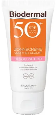 Produktbild von Biodermal Sonnencreme für das Gesicht LSF 50+ für empfindliche Haut (50 ml)