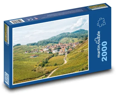 Produktbild von martinpuzzle - Puzzle 2000 Teile - Frankreich - Weindorf