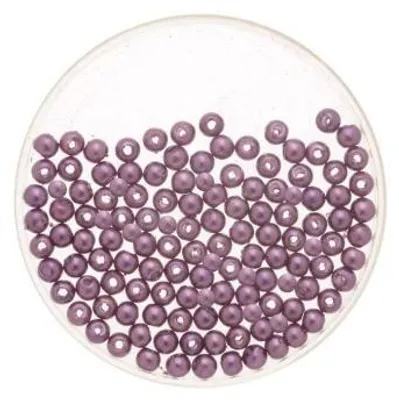 Produktbild von Glorex Wachs Perlen 6 mm 60 Stück, lila