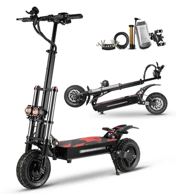 Obrázok produktu pre Elektrický skúter – model S3-11. Elektrický skúter – 6000W dvojitý motor, 60V 38Ah lítiová batéria, terénne pneumatiky 28 cm, skladací, dojazdnosť viac ako 60 km