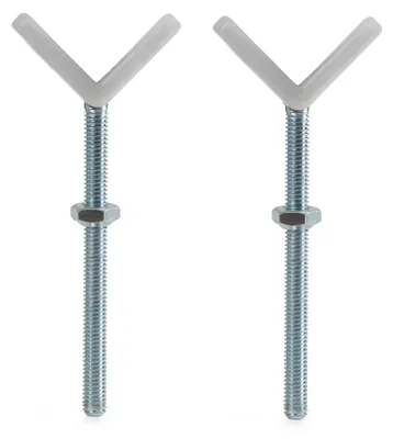 Obrázek produktu pro Sada 2 ks adaptérů s Y-vřetenem, závit M10, pro kulatá zábradlí do průměru 6 cm, příslušenství pro dětské bezpečnostní mříže bez vrtání