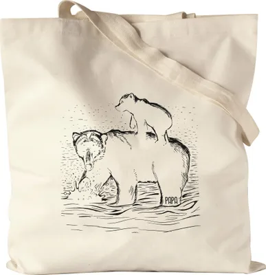 Produktbild von Bärenstarker Papa Jutebeutel Stoffbeutel Canvas Spruch Geschenkidee Vatertag Geburtstag Bester Papa Vater