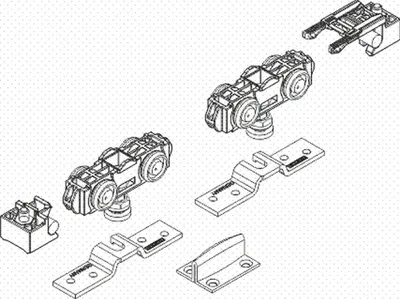 Produktbild von GEZE Zubehörset Grundkarton Rollan 80 NT für Deckenmontage