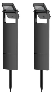 Solarlampe 49 cm, LED, warmweiß, für Außen, Garten, Weg