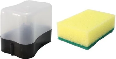 Zdjęcie produktu dla Solidchoice - Dystrybutor płynu do mycia naczyń z uchwytem na gąbkę i organizerem