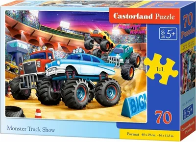 Immagine prodotto di Puzzle 70 pezzi Monster Truck Show 70077
