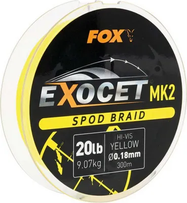 Immagine prodotto di Fox Exocet Mk2 Spod treccia 20lbs 300m giallo