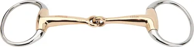 Image de Horka Joined Eggbutt 18 mm Bridon Golden 12,5 cm Golden 12,5 cm