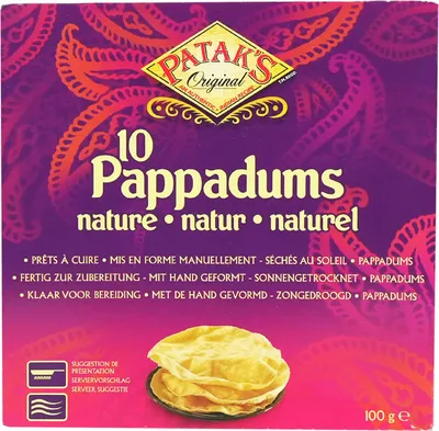Produktbild von Patak´s Pappadums natur 100g