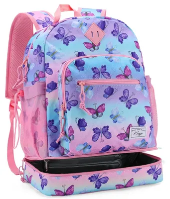 Image de Ensemble 2-en-1 : sac à dos scolaire et sac à lunch, 18 litres, pour garçons et filles de 6 à 10 ans