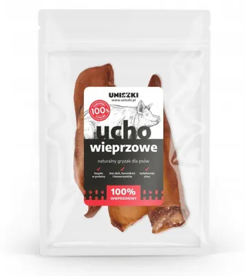 Produktbild von UNISZKI Schweineohr - Leckerli für Hunde - 2 Stück