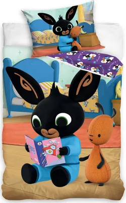 Produktbild von Bettwäsche Bunny Bing liest Märchen