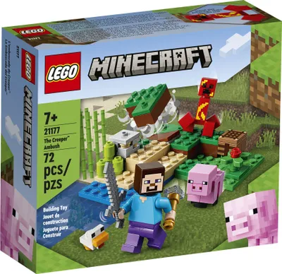 Produktbild von LEGO® Minecraft Der Hinterhalt des Creepers - 21177 NEU! Teile 72x
