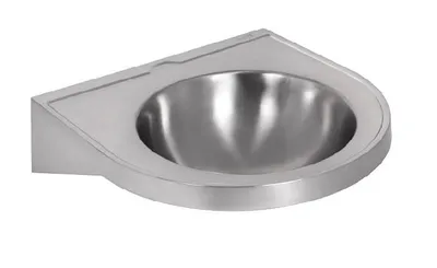 Immagine prodotto di Sanela Lavabi in acciaio inox - Lavabo senza barriere 500x490 mm, senza foro per rubinetto, acciaio inox SLUN 47