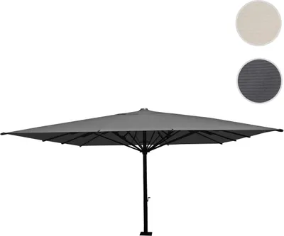 Produktbild von Gastronomie-Luxus-Sonnenschirm HWC-D20, XXL-Schirm Marktschirm, 5x5m (Ø7,2m) Polyester/Alu 90kg anthrazit