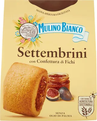 Produktbild von MULINO BIANCO Settembrini - Italienische Mürbekekse mit Feigenkonfitüre 300g x 6 Pack