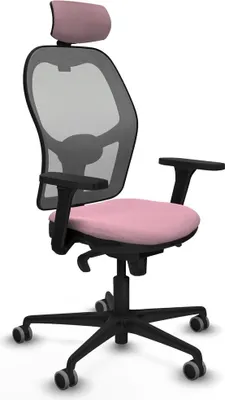 Image de Chaise de bureau avec appui-tête Piqueras y Crespo 3D036G2 Rosa
