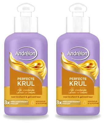 Produktbild von 2 x Andrélon Perfecte Krul Leave-in Haarcrème - 200 ml - Vorteilspackung - 2 Stücke