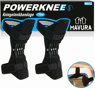 Obrázek produktu pro POWERKNEE posilovač kolenního kloubu podpěra kolenního kloubu stabilizátor kolenního kloubu pružina [sada 2]