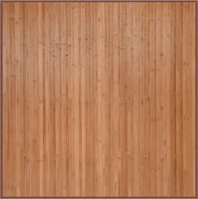 Image de vidaXL Tapis Carré Naturel 100x100 cm Bambou