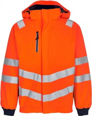 Produktbild von F. Engel Safety Pilotjacke, Orange/Blue ink, Gr. 3XL