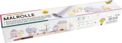 Produktbild von folia Malrolle blanko 300 mm x 6 m weiß