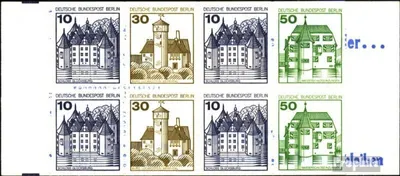 Produktbild von Briefmarken Berlin (West) 1980 Mi MH11g (kompl.Ausg.) postfrisch Burgen und Schlösser