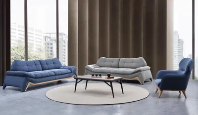 Produktbild von Moderne Wohnzimmer Couchgarnitur 3+3 Sitzer Polster Sessel Sofagarnitur