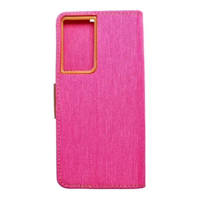 Zdjęcie produktu dla Pokrowiec König Design kompatybilny z Samsung Galaxy S21 Ultra - pokrowiec ze skóry syntetycznej na telefon komórkowy - różowy