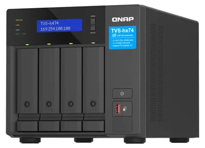 Produktbild von QNAP TVS-H474, NAS, Tower, Intel® Core™ i3, i3-12100, 8 GB, DDR4
