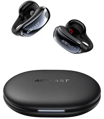 Obrázek produktu pro Acefast – Bezdrátová sluchátka Aceclip Pro FA006 OWS, stereo, BT 5.4, duální mikrofon s potlačením šumu, 400 mAh, IP55, USB-C – černá
