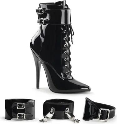 Produktbild von DOMINA-1023 Damen Booties von Devious, Schwarz  , EU 39, US 9