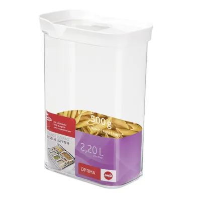 Produktbild von emsa Schüttdose / Trockenvorratsdose OPTIMA 2,2 Liter transparent / weiß
