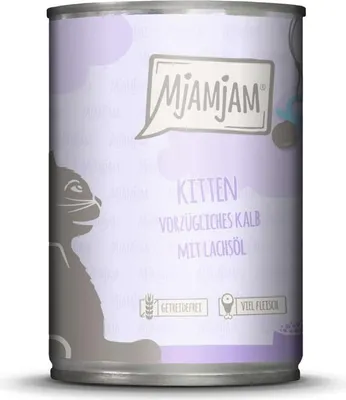 Immagine prodotto di Mjamjam 400gx6 KITTEN delizioso vitello e salmone