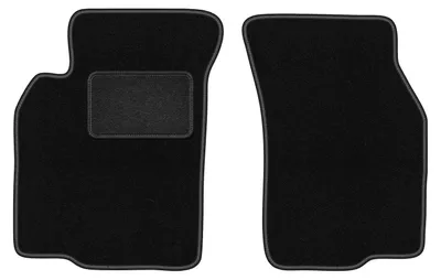 Zdjęcie produktu dla Wielganizator dywaniki welurowe LUX przednie do Mitsubishi Colt V (CJ0) hatchback (1996-2003) - czarne dywaniki samochodowe BASIC komplet (2 szt.)