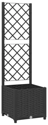 Produktbild von Pflanzkasten 40x40x136 cm - Erhöhtes Hochbeet - Pflanzkübel mit Gestell - Für Balkon und Terrasse - Robuster PP-Kunststoff