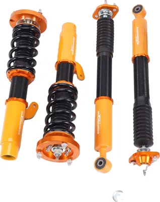 Obrázek produktu pro Odpružení Coilover pro BMW E46, tlumení nastavitelné v 24 směrech, výškově nastavitelné pružiny s vysokou tuhostí