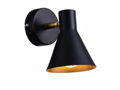 Obrázek produktu pro Candellux Černo-zlaté nástěnné svítidlo Less pro žárovku E14 21-70968