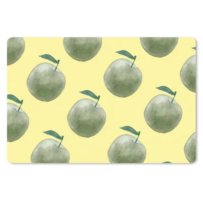 Produktbild von MuchoWow® Schreibtischunterlage Äpfel - Grün - Muster 60x40 cm - XXL Mauspad - Großes Mauspad