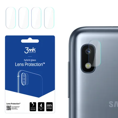 Produktbild von 3mk Hybridglas Lens Protection für Samsung Galaxy A10 Kamera Objektiv Kameralinse 0,16mm 6H (4 Stück)