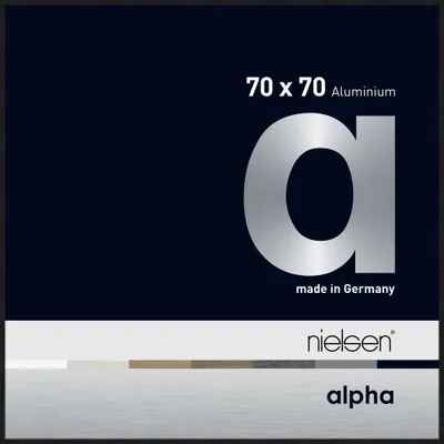 Produktbild von nielsen Aluminium Bilderrahmen Alpha, 70x70 cm, Eloxal Schwarz Matt