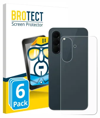 Produktbild von 6x Für Samsung Galaxy A37 5G (Rückseite) Schutzfolie BROTECT Displayschutz Display Schutz Folie Klar Transparent