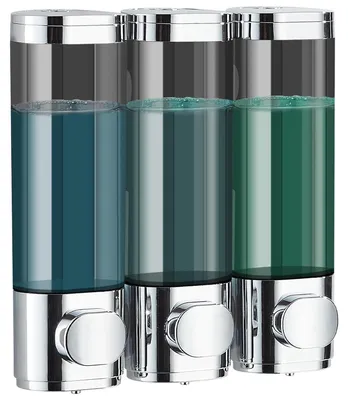 Productafbeelding van Omgoods - Wandmontage Zeepdispenser voor Badkamer met 3 Kamers