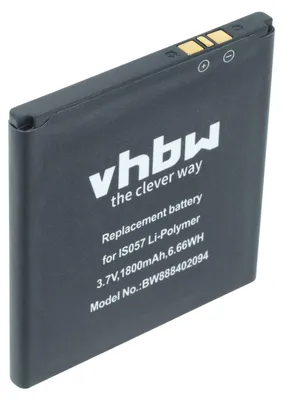 Produktbild von vhbw Akku Ersatz für Pax IS057 für Barcodescanner POS (1800 mAh, 3,7 V, Li-Polymer)