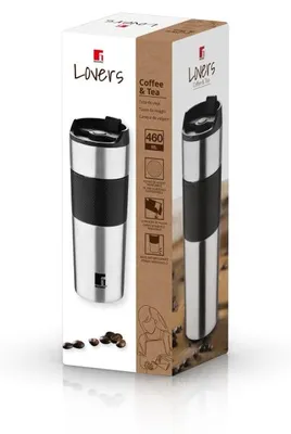 Obrázok produktu pre Termohrnček 460 ml nerez čierna BG-37789-BK