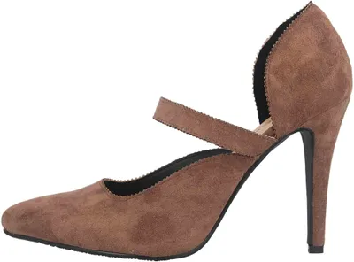 Produktbild von Andres Machado Pumps in Übergrößen Braun AM5533 Ante Taupe große Damenschuhe