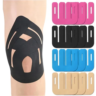 Productafbeelding van Kinesiotape - 12 Stuks - Voorgesneden Knietape