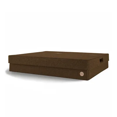 Produktbild von Aufbewahrungsbox CLASSIC Filz 65 x 55 x 12 cm mit Deckel in hellbraun meliert